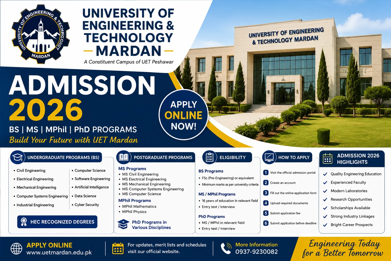 University of Engineering and Technology Mardan ilmway.pk